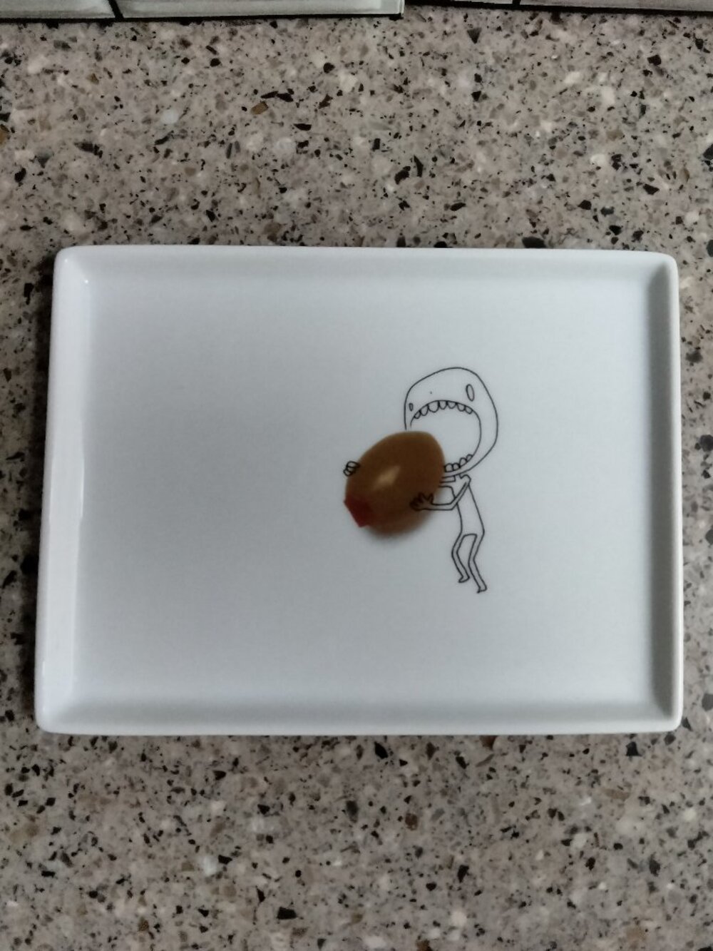 New 2009 Retired Oliver Green Olive Bite Appetizer Plate